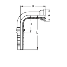 Фитинг DN 38 SFL 1.1/2 60.4 (90) CS удлинен. К=172