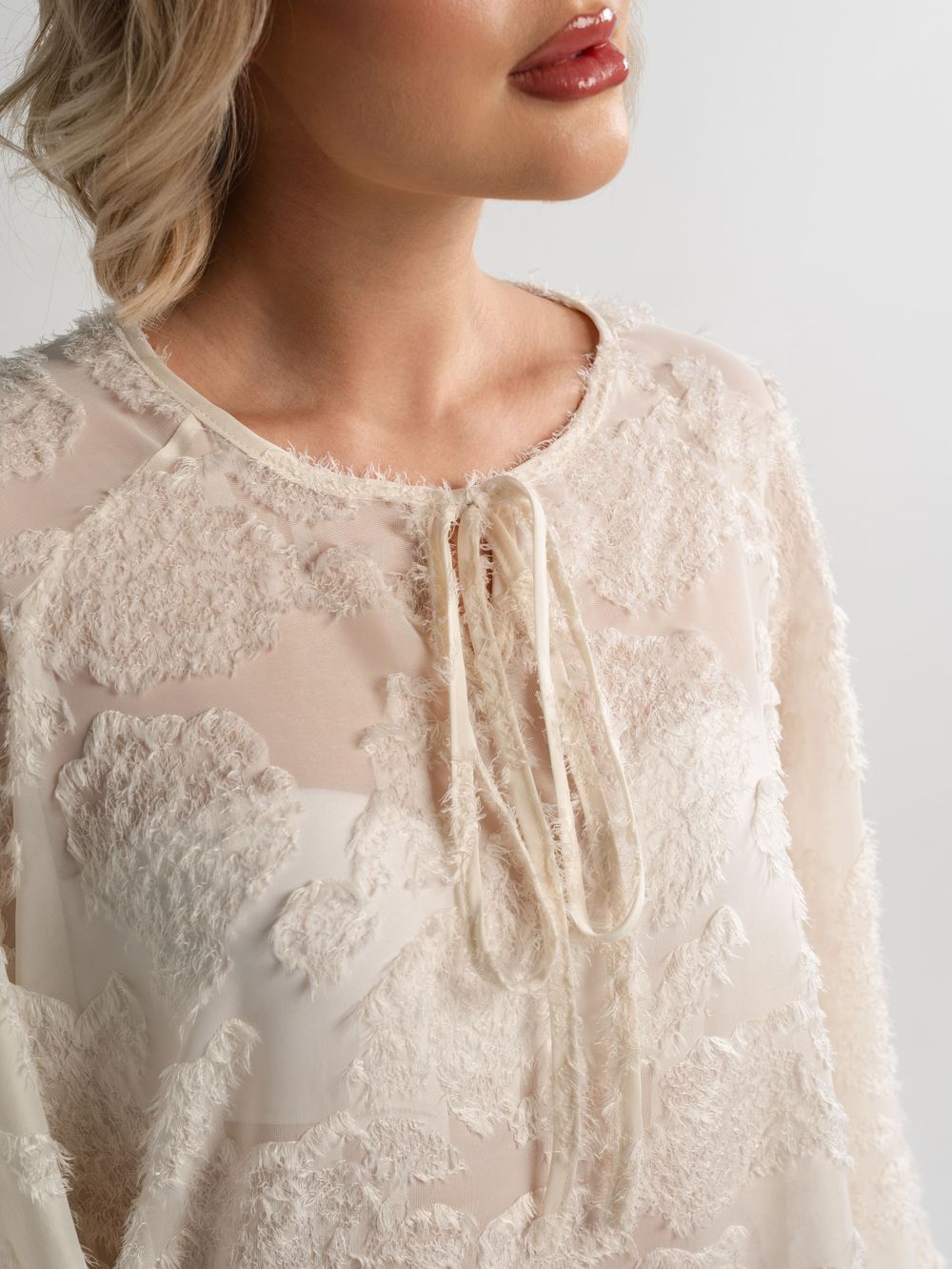 Блуза Воздушная мелодия (молочная) Б15140-7М LT Collection