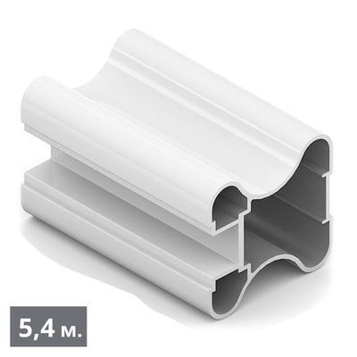 ЭКО Вертикальный профиль Н (5,40 м) белый глянец (RAL) (AE0503) Aristo (Акция)