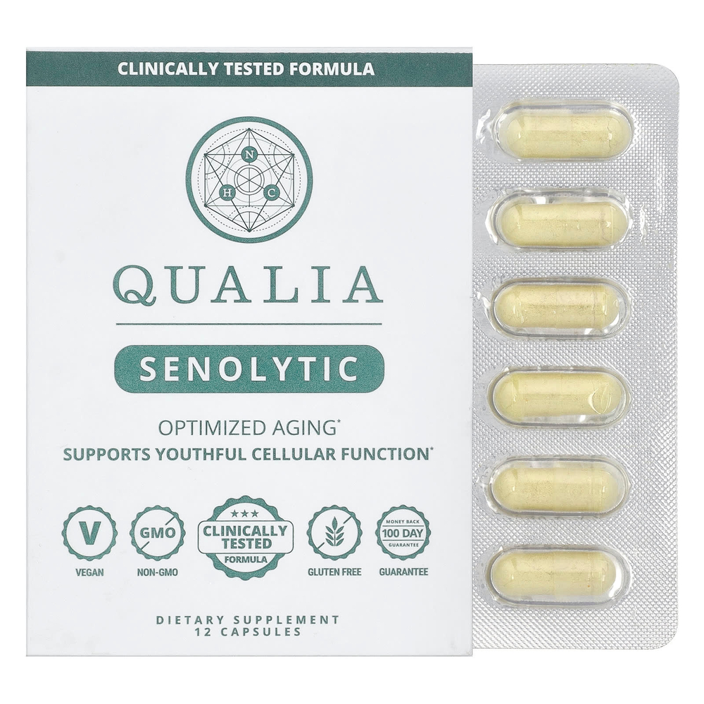 Qualia, сенолитик, 12 капсул