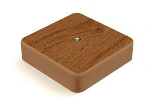 Коробка распаечная о/у 75х75х20 орех IP40