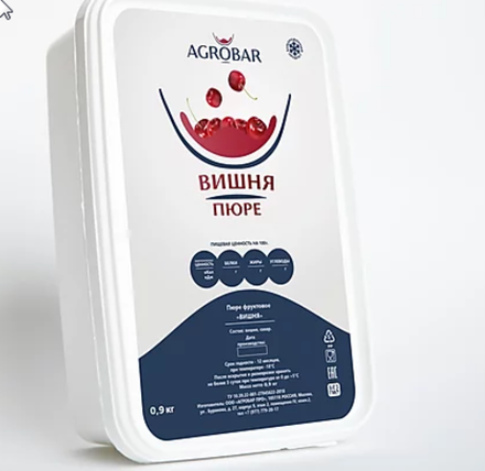 Пюре замороженное Вишня АГРОБАР (1кг)