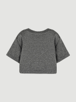 Футболка с люрексом укороченная Mjölk Silver