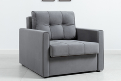 Кресло-кровать Лео Серое