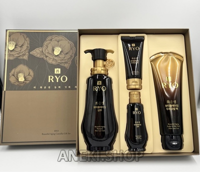 Набор уход за кожей головы и укрепление волос Ryo Beautiful Aging camellia