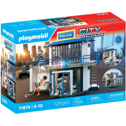 Игровой набор Playmobil 71874 Полицейский участок с комнатой для допросов 71874 129 деталей — фото 1
