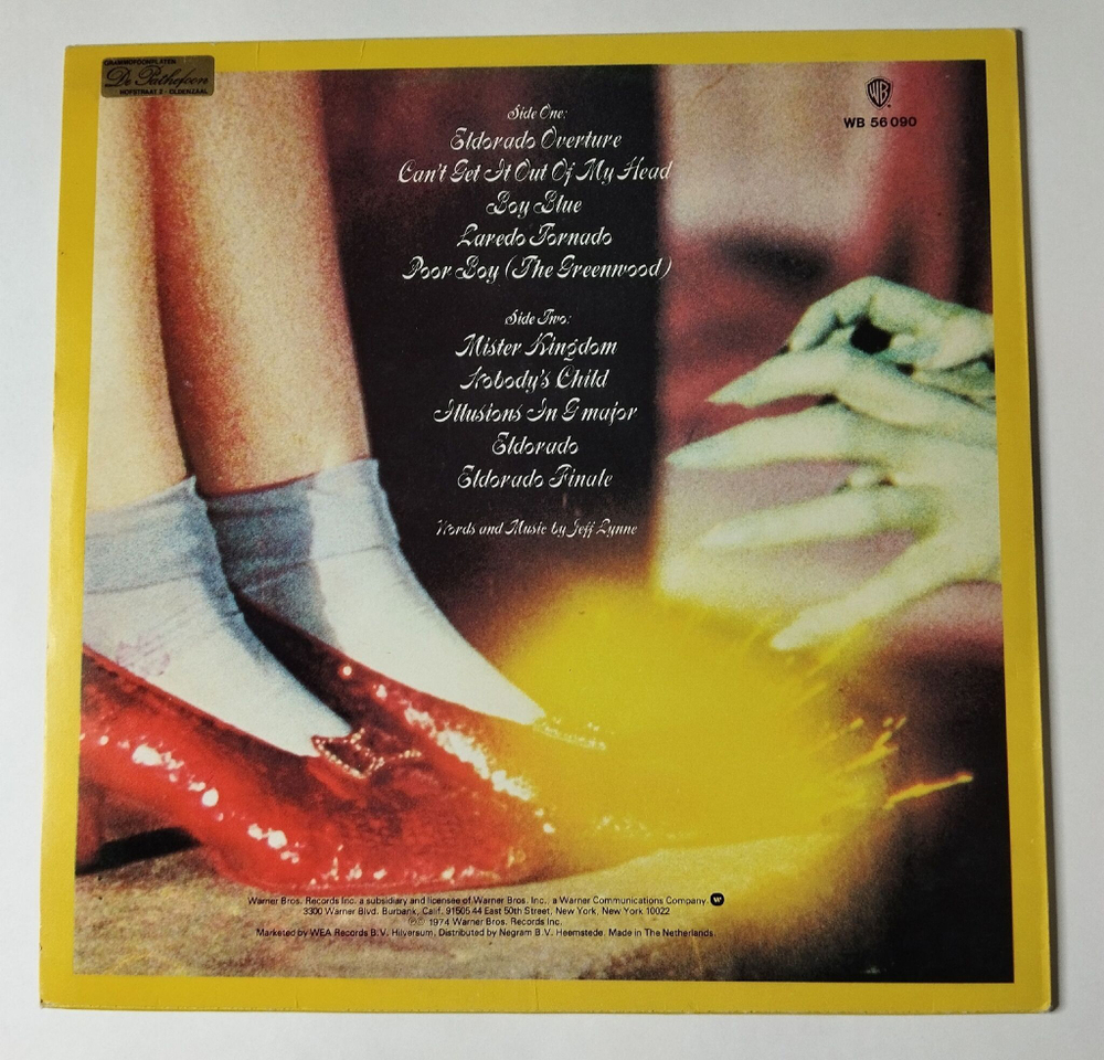 Винтажная виниловая пластинка LP Electric Light Orchestra ELO Eldorado (Holland 1976)