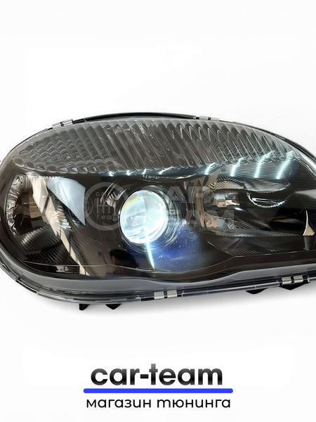 Фара на Шевроле Нива 2123 передние нового образца с Bi LED модулями 3.0 дюйма, черная маска лакированная