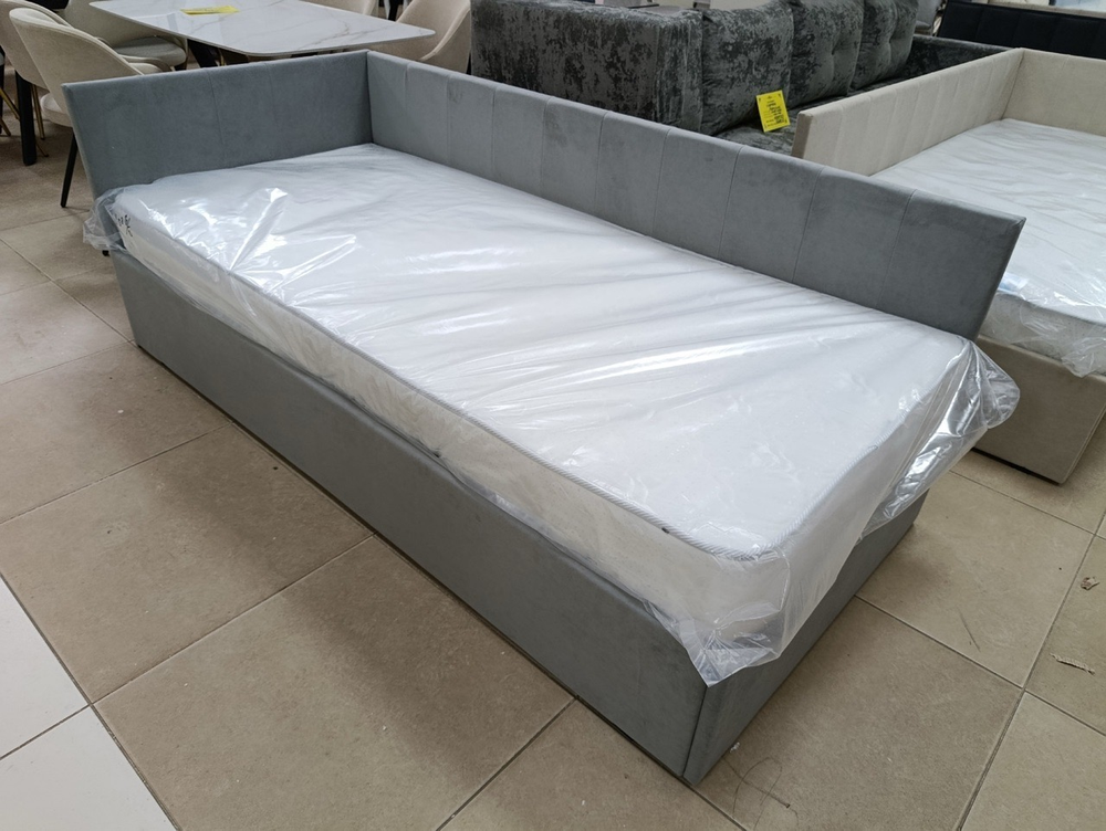 Кровать «КР 3» Серая 90 см