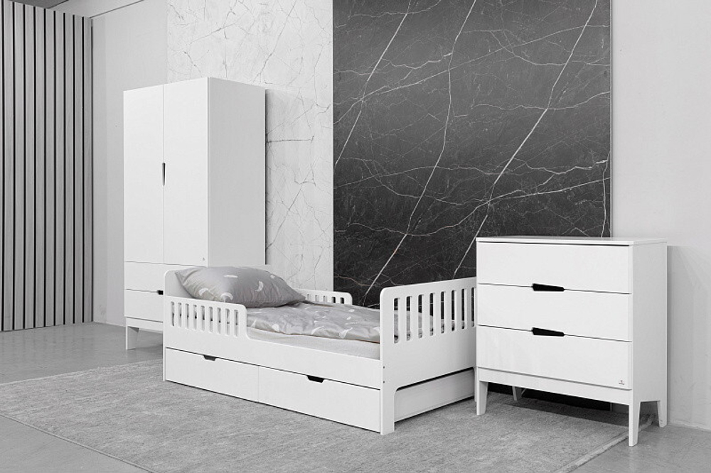 Шкаф Antemi Fiora белый/белый