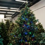 Елка с гирляндой 2в1 «Торжественная» (Литая хвоя) 270 см / 2,7 м