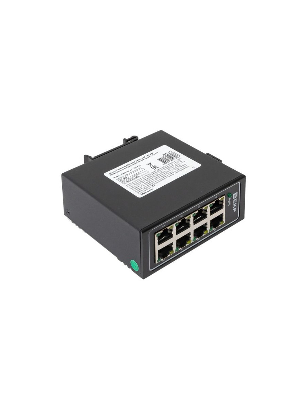 Коммутатор неуправляемый промышленный U-8T 8 портов 10/100Base-T(X) RJ45 монтаж на DIN-рейку TSX EKF TSX-U-8T