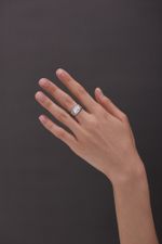 Кольцо 7 Crystals с топазом и хризолитом