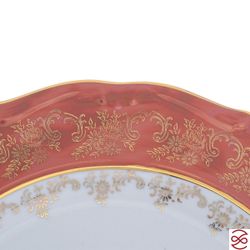 Блюдо круглое Repast Охота красная Мария-тереза 33 см