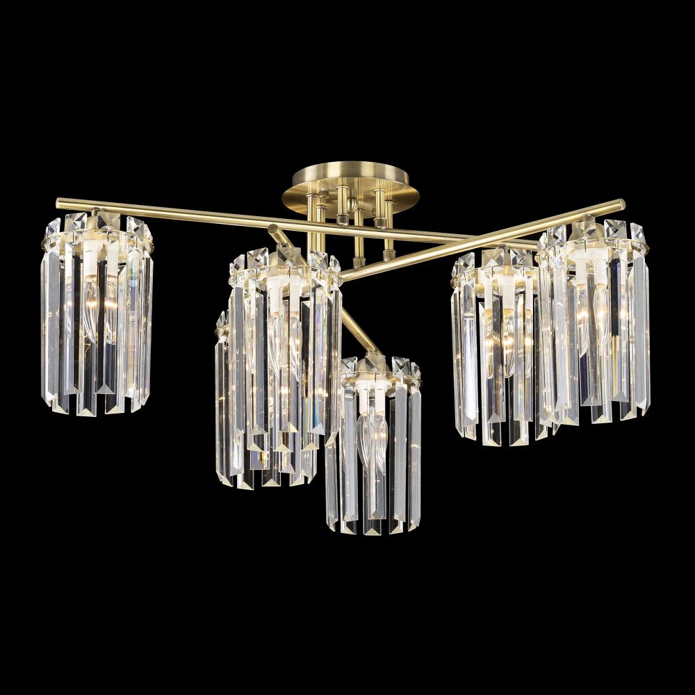 Citilux AXIS CL313263 Люстра хрустальная потолочная Бронза