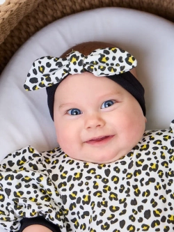 Платье-боди детское леопардовое