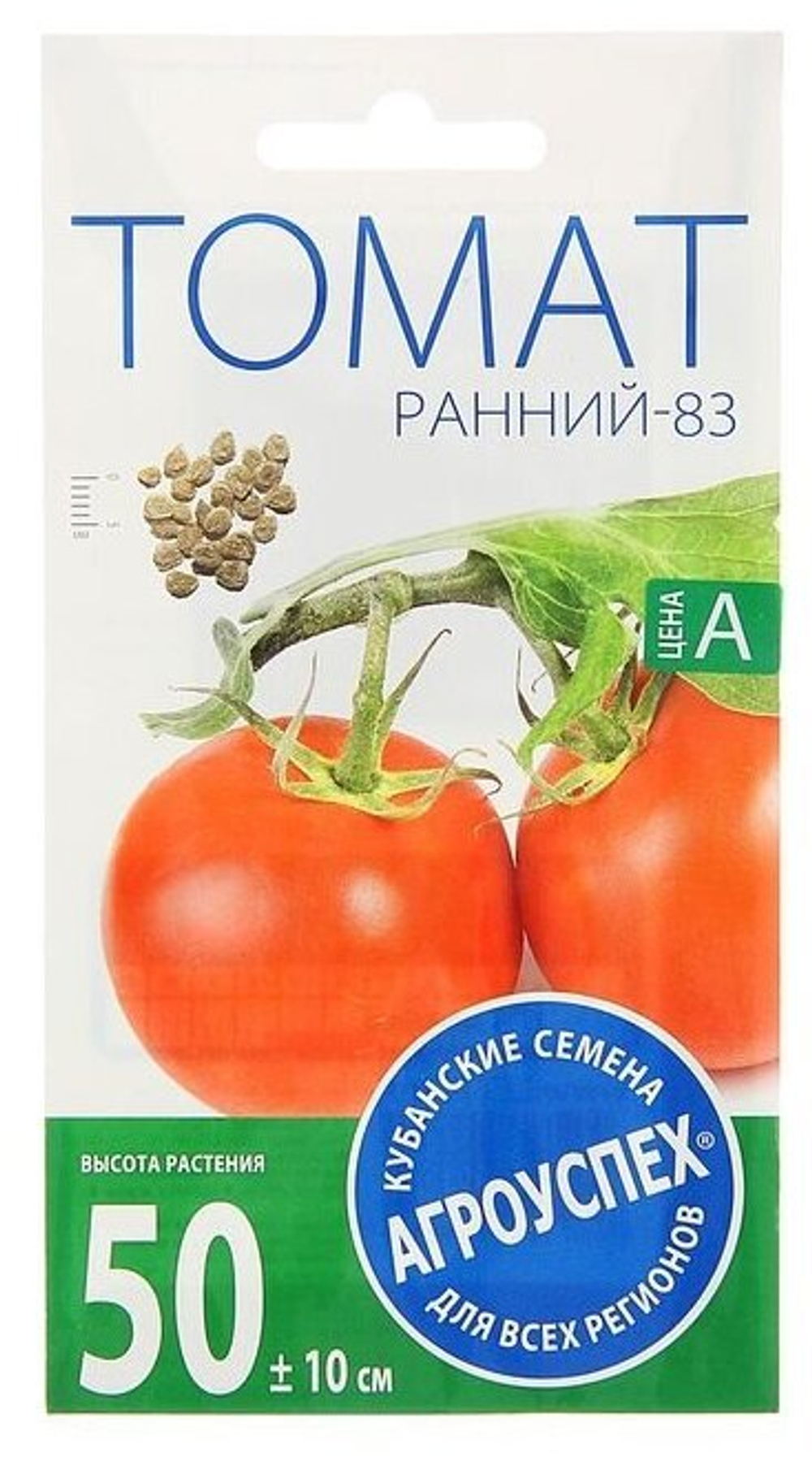 СЕМЕНА ТОМАТ РАННИЙ 83 АГРОУСПЕХ 0,3Г