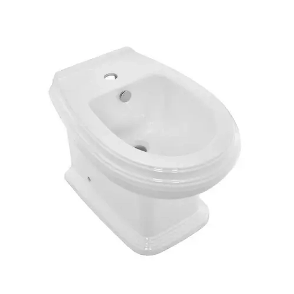 Биде напольное из белой керамики QPS-WHT-7151PM