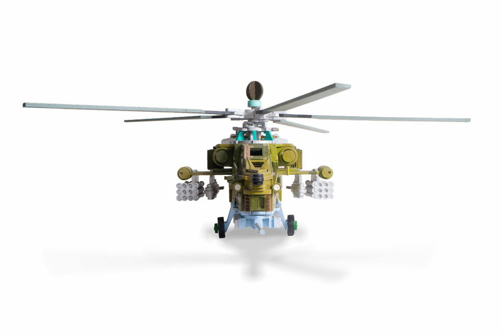 Конструктор из дерева "Армия России" Ударный боевой вертолет