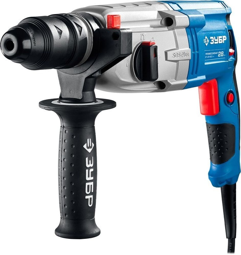 Перфоратор ЗУБР ЗП-28-800 К 800Вт,реверс,горизонт, SDS-Plus, кейс