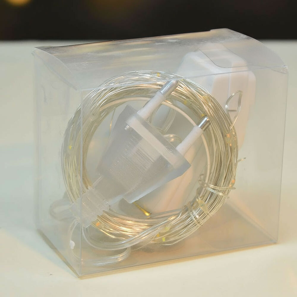 Гирлянда электрическая "Нитка" 100 ламп LED, 10м, мультицвет, LQ-01-5