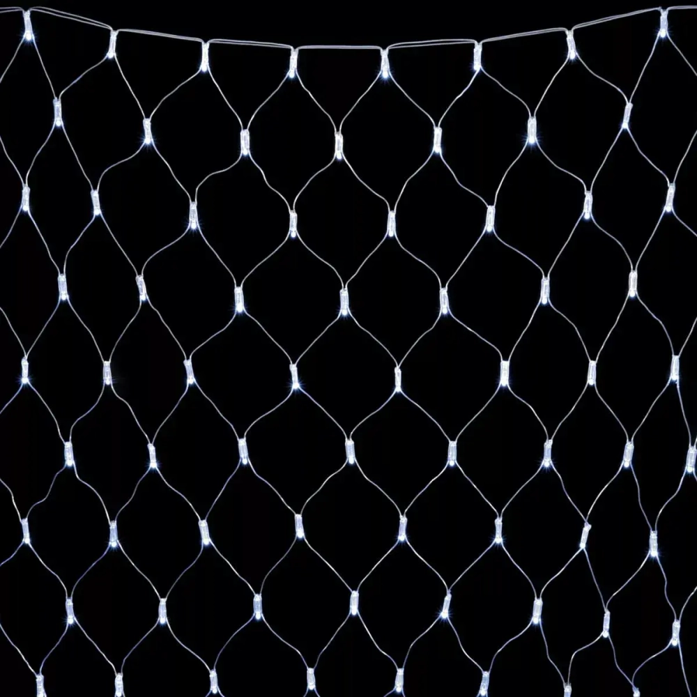 Светодиодная сетка с колпачком 2*2 м., 220В, 256 холодных белых LED, провод прозрачный ПВХ, IP65, LTC (NTL256CAP-10-2W)