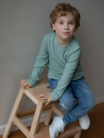 Лонгслив детский кофта в рубчик хлопок