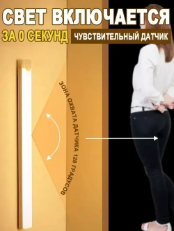 Беспроводной светодиодный ночник с датчиком движения