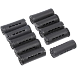 Бигуди-коклюшки 10шт с фиксирующими резинками «VOLNA», цвет черный, d-3см (пакет с подвесом)