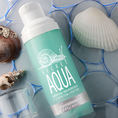 Сыворотка для лица увлажняющая с секретом улитки Premium Homework Secret Aqua 30мл
