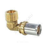 Угольник для МП/PE-X труб латунь пресс Дн 26х1"х90гр НР RM127 Giacomini RM127Y058