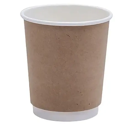 Стакан бумажный 2сл 250 (280) мл d=80мм для горячего крафт ECO