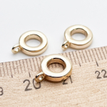 Бейл, цвет золото, размер 12*9 мм, внутренний диаметр 5 мм, цена за 1 шт