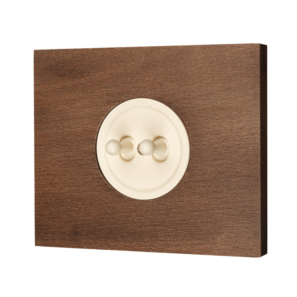 Рамка 2-х постовая, скрытый монтаж, Шедель Форест, дерево, цвет винтаж BF7-620-18