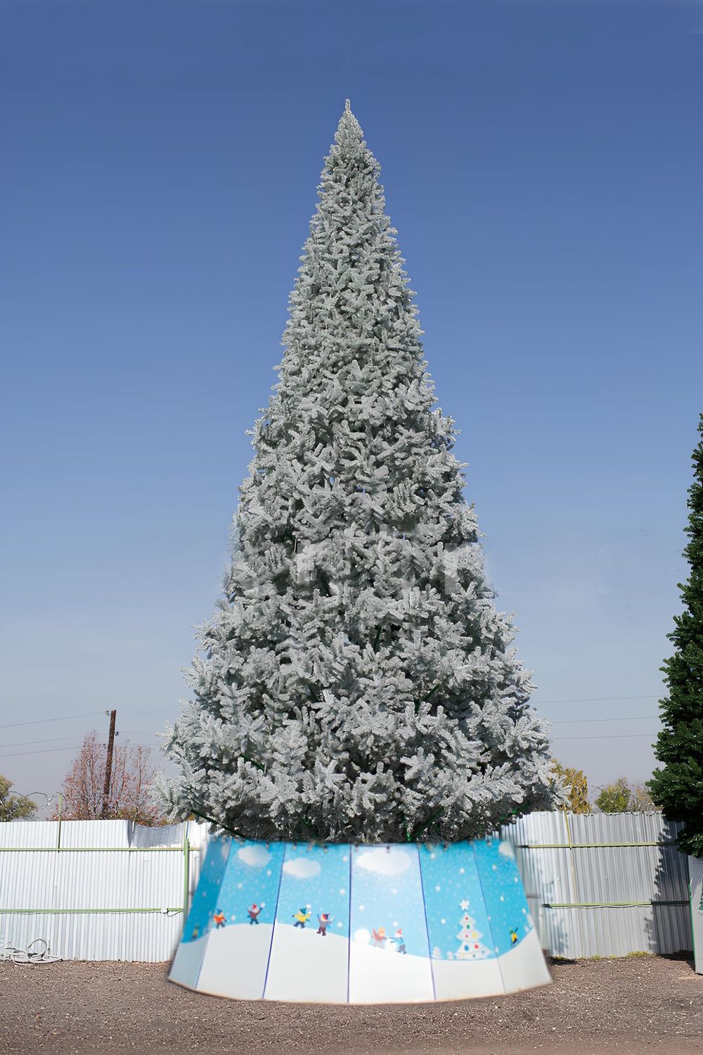 искусственная уличная елка ствольная "Альпийская изумрудная"