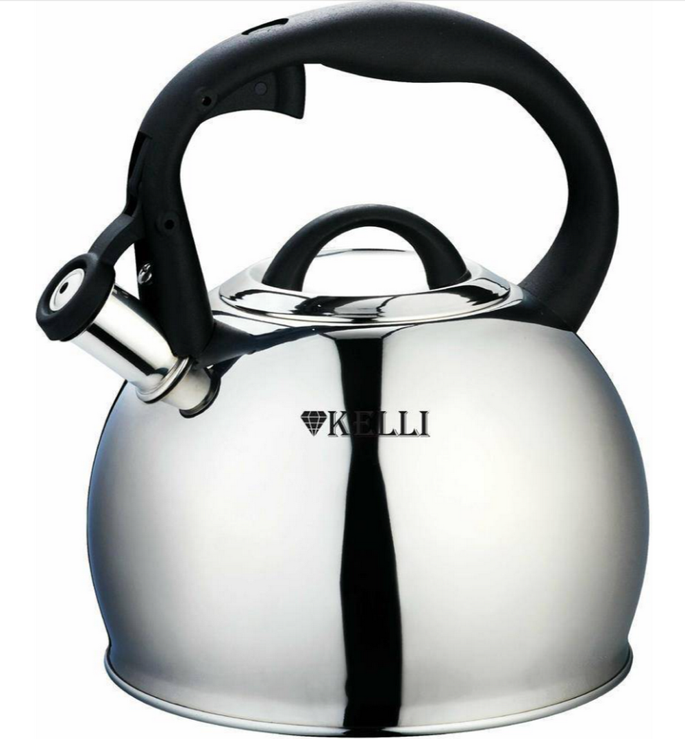 Чайник металлический со свистком Kelli KL-4566 (2л.)