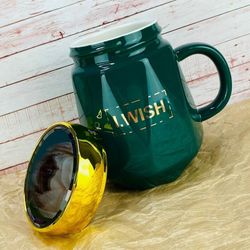 Lenardi 315-036 Кружка 520мл с крышкой в под.уп.(х36)Фарфор