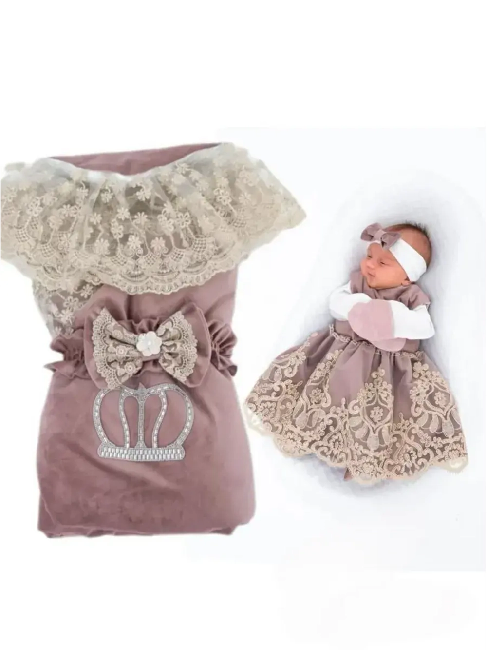 Комплект на выписку с платьем летний