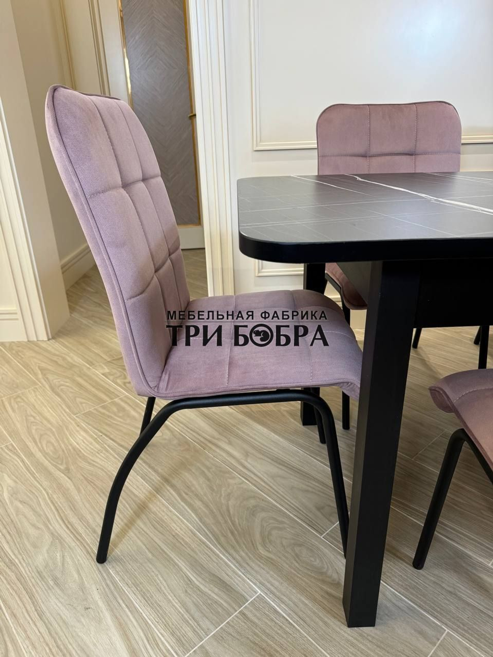 Большой кухонный стол "МАКСИ" Тунис и стулья "ЛОРД" 6 шт.