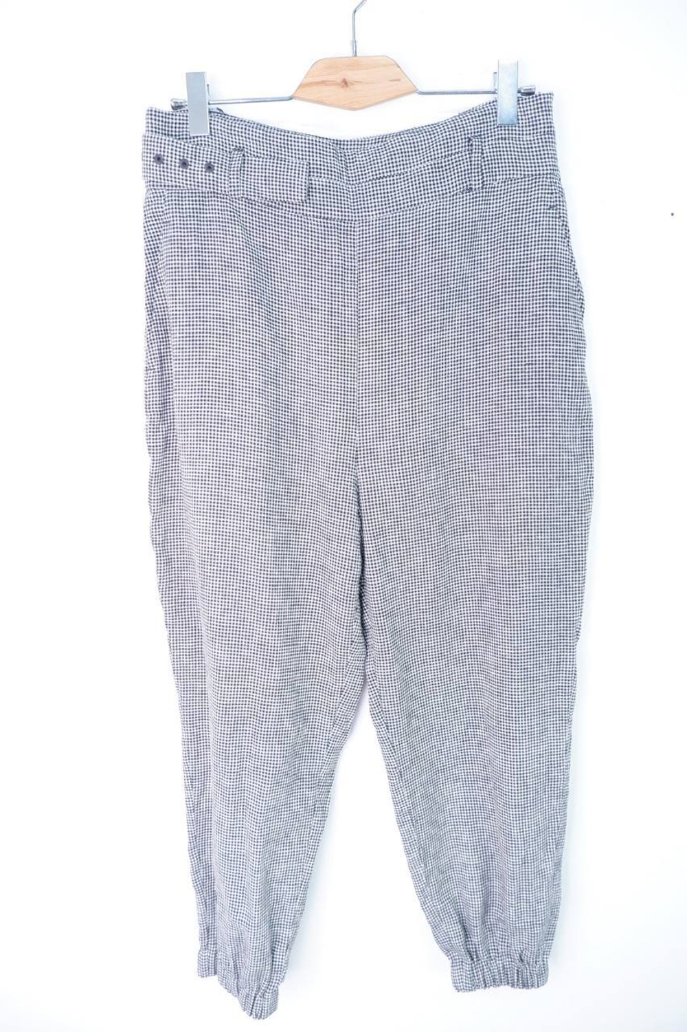 Брюки Zara в стильную мелкую клетку, маркировка XL, визуально 50 размер