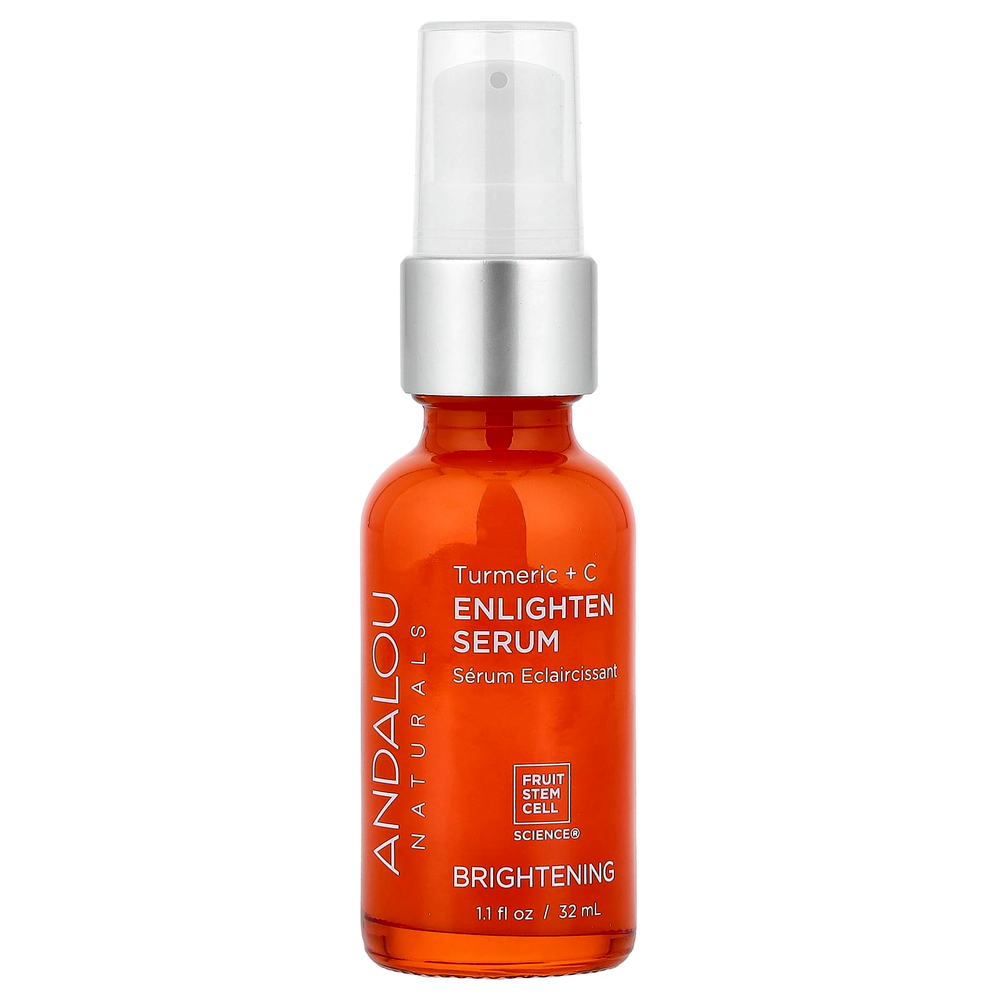 Andalou Naturals, осветляющая сыворотка, с куркумой и витамином C, 32 мл (1,1 жидк. унции)