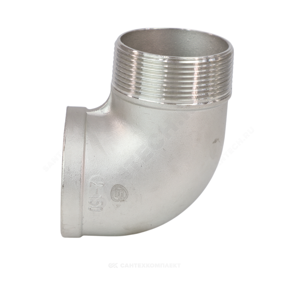 Угольник сталь нерж Ду 40 (1 1/2") ВР/НР Benarmo
