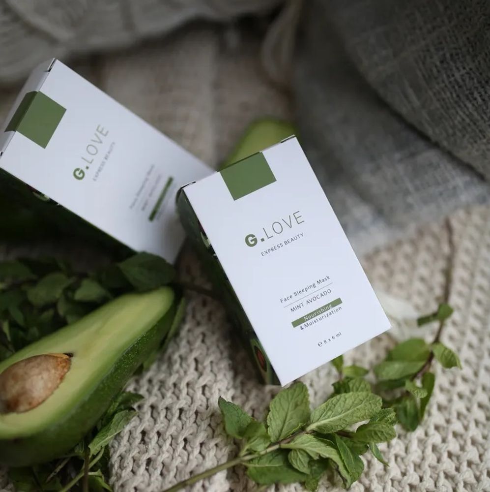 G.Love Маска для лица (питание и увлажнение) MINT AVOCADO, 8*6 мл