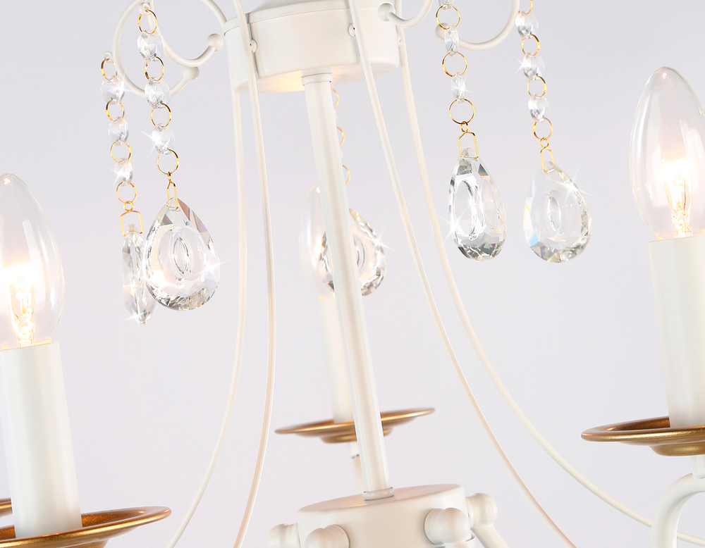 TR4916/5 WH/GD белый/золото E14/5 max 40W D550*860