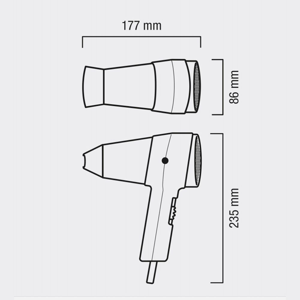 Дорожный фен Valera Action 1800 Black (542.08 Black) - 4
