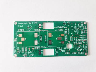 Печатная плата усилителя мощности 20-30Вт трансивера «Дружба-М» UM-U-IRF V2.1