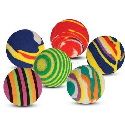 Набор игрушек для кошек "Активная игра 11" (4 мяча d35мм), Triol