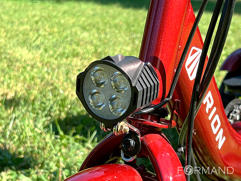 Трехколесный двухместный электровелосипед TRION Delta, Красный