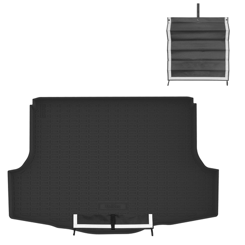 Коврик в багажник Norplast для Ssang Yong Tivolo Grand (2019-) Черный, с фартуком, арт.NPA00-T83-825-AP