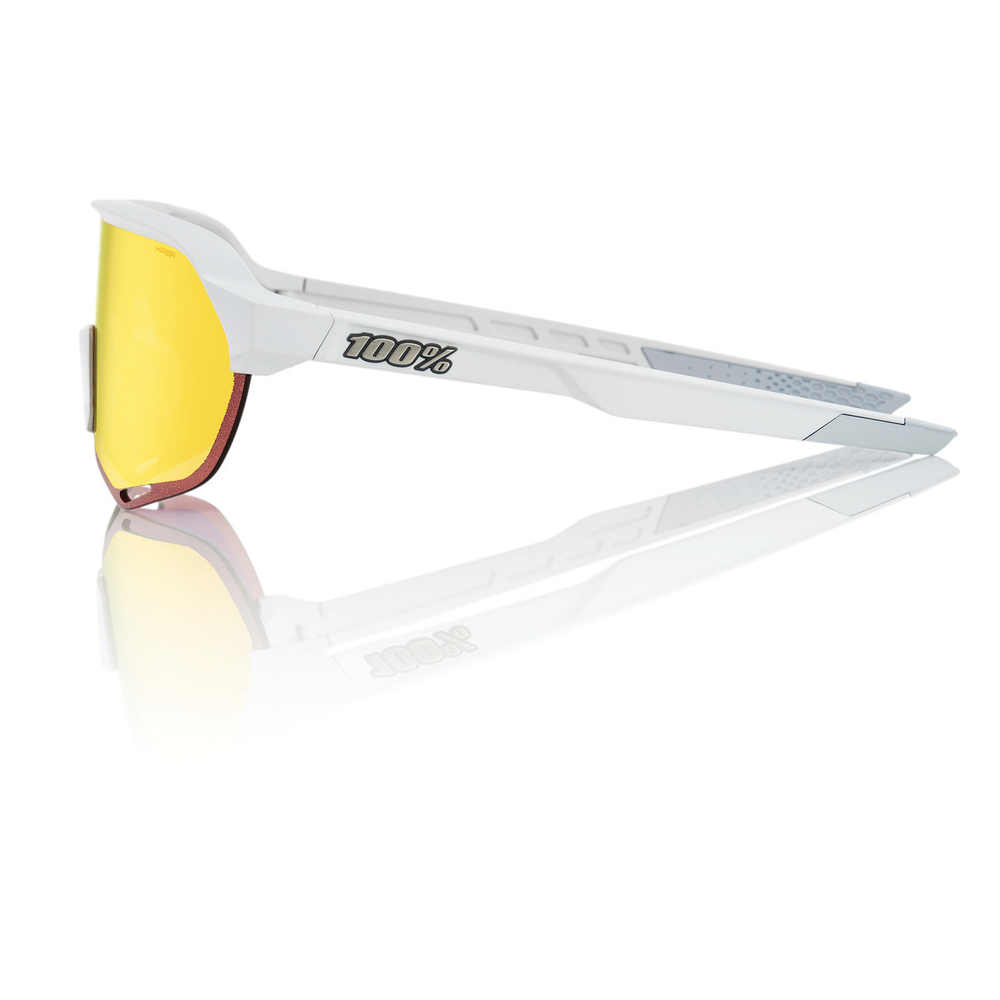 Спортивные очки 100% S2 / Soft Tact Off White / HiPER Red Multilayer Mirror Lens